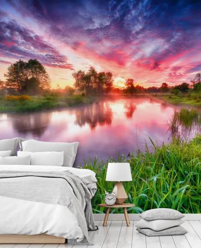 fondo de pantalla de cielo rosa y morado por río fondo de pantalla de cielo rosa y morado por río