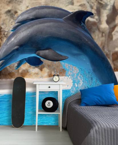 Zwei Delfine im Zoo Wallpaper Zwei Delfine im Zoo Wallpaper