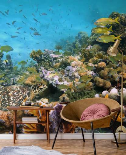 Papier Peint Corail et Sea Life