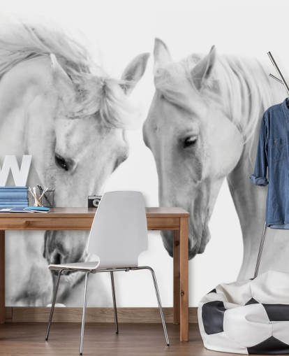 black and white portrait of two horses wallpaper black and white portrait of two horses wallpaper