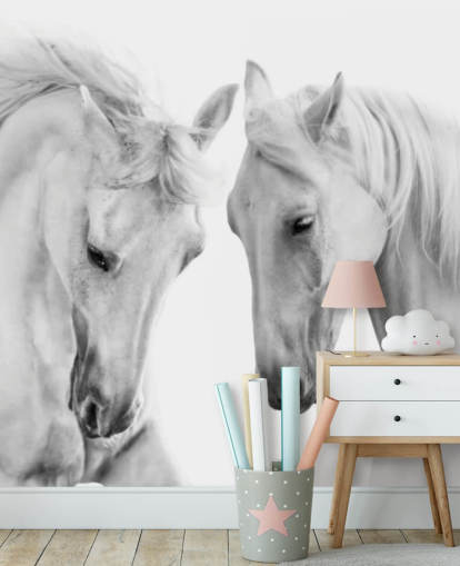 fondo de pantalla de retrato en blanco y negro de dos caballos fondo de pantalla de retrato en blanco y negro de dos caballos