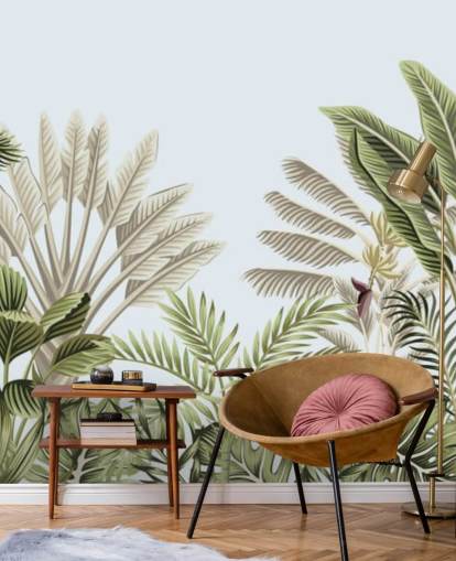 fond d'écran d'arbres illustrés forêt tropicale fond d'écran d'arbres illustrés forêt tropicale