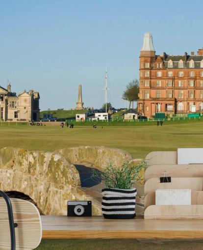 kundenspezifisches Golftapeten-Wandbild namens Swilcan Bridge, St Andrews Old Course