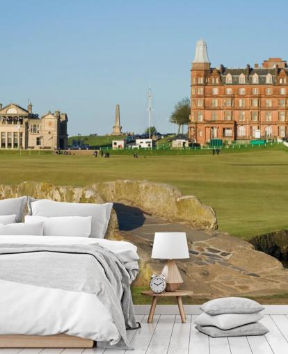 custom golf wallpaper mural called Swilcan Bridge, St Andrews Old Course