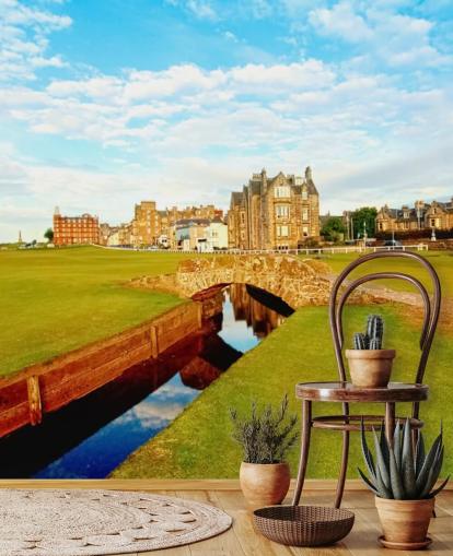 Golf Course in Town Wallpaper