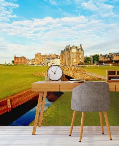 Golf Course in Town Wallpaper