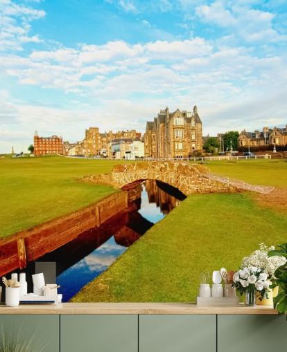 Fondo de pantalla de golf en la ciudad