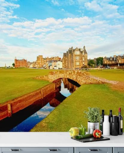 Fondo de pantalla de golf en la ciudad