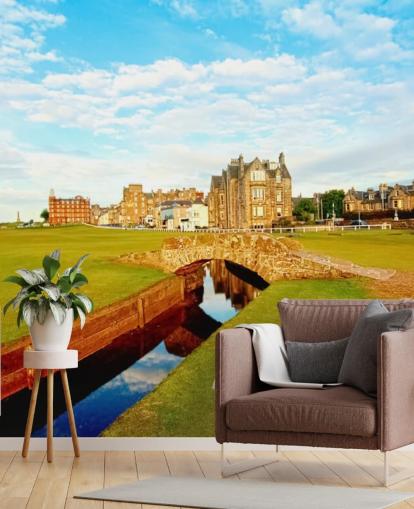 Golf Course in Town Wallpaper