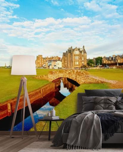 Campo de golfe na cidade papel de parede Campo de golfe na cidade papel de parede