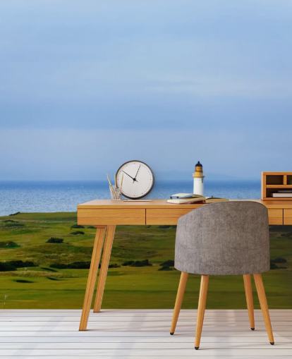 Coastal golfbaan behang