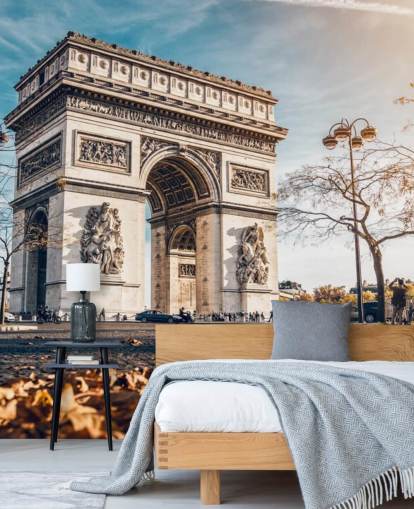Arc de Triomphe on a Sunny Day Wallpaper
