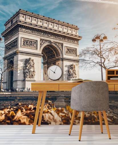 Arc de Triomphe on a Sunny Day Wallpaper