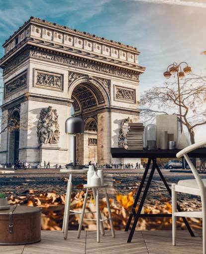 Arc de Triomphe on a Sunny Day Wallpaper