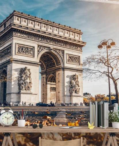 Fondo de pantalla Arco del Triunfo en un día soleado