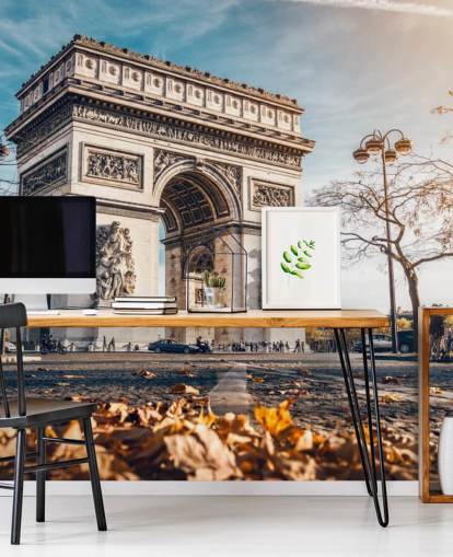 Arc de Triomphe on a Sunny Day Wallpaper