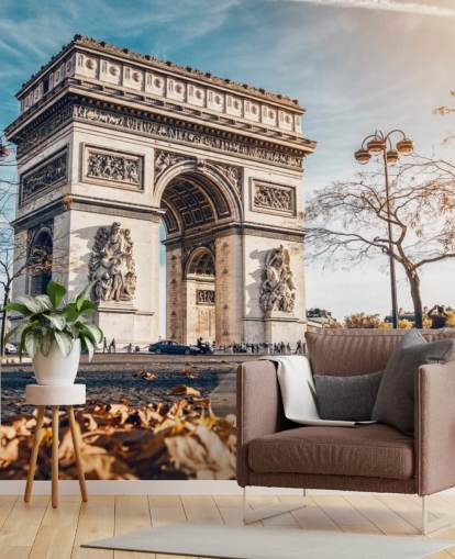 Arc de Triomphe on a Sunny Day Wallpaper
