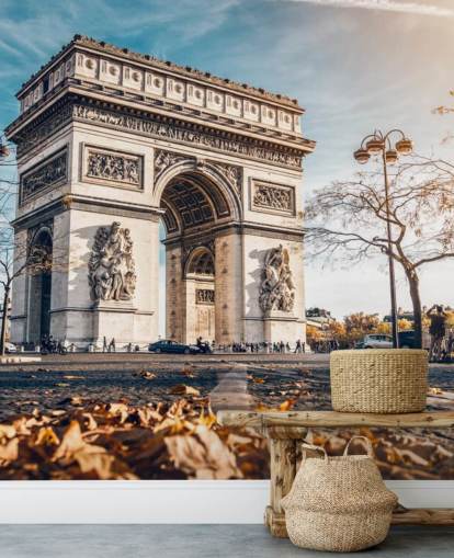 Arc de Triomphe on a Sunny Day Wallpaper