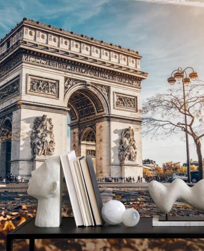 Fond d'écran Arc de Triomphe par une journée ensoleillée Fond d'écran Arc de Triomphe par une journée ensoleillée