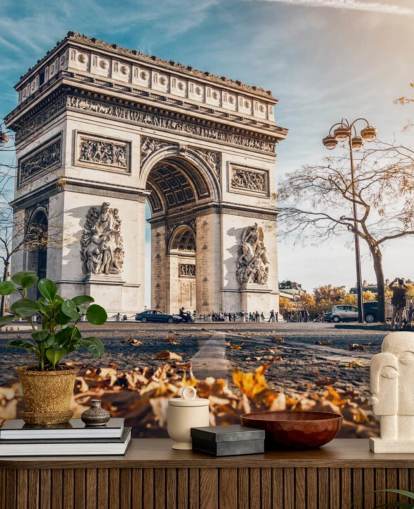 Fondo de pantalla Arco del Triunfo en un día soleado