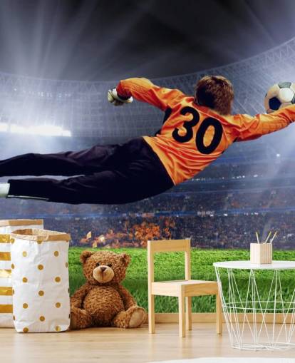 Keeper Lage en Lagre Bakgrunn Mural