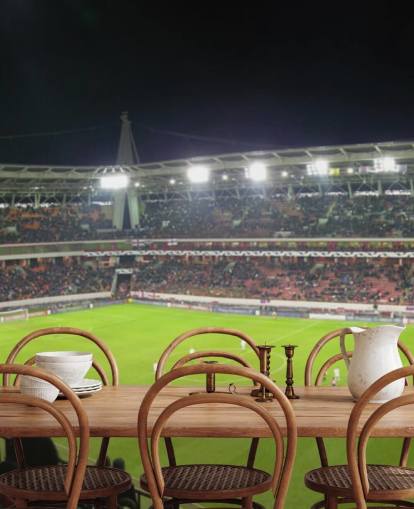 Panorama of Football Stadium Football Wallpaper