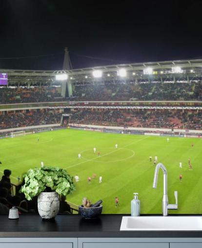 Panorama del estadio de fútbol Papel pintado de fútbol