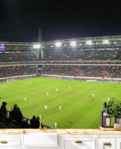 Panorama of Football Stadium Football Wallpaper