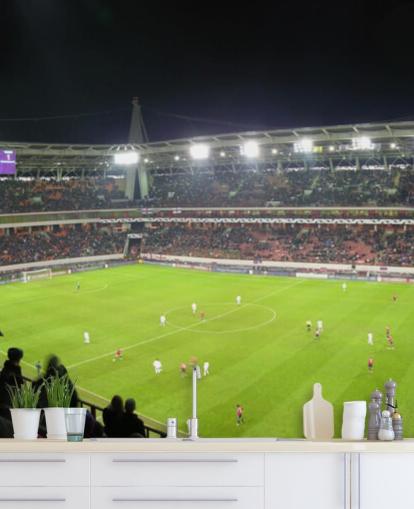 Panorama of Football Stadium Football Wallpaper