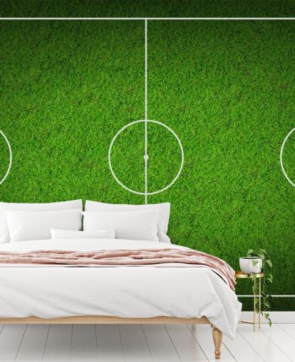 Papel de parede texturizado do campo de futebol Sky View