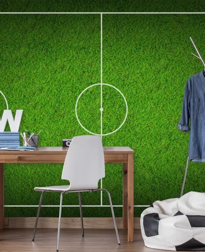 Papel de parede texturizado do campo de futebol Sky View Papel de parede texturizado do campo de futebol Sky View
