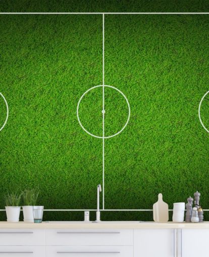 Papel de parede texturizado do campo de futebol Sky View