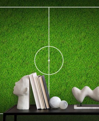 Papel pintado texturizado de Sky View Soccer Pitch