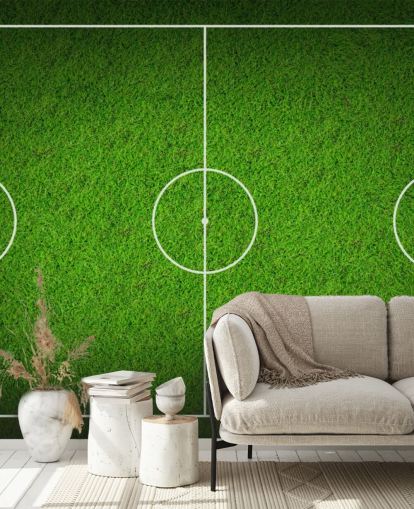 Papel pintado texturizado de Sky View Soccer Pitch Papel pintado texturizado de Sky View Soccer Pitch