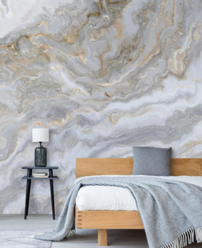 grå och vit marmor tapet väggmålning kallad Grey and White Swirl Marble för badrum, hallar och kök grå och vit marmor tapet väggmålning kallad Grey and White Swirl Marble för badrum, hallar och kök