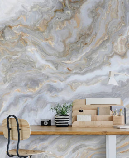 grå og hvit marmor tapet veggmaleri kalt Grey and White Swirl Marble for bad, ganger og kjøkken grå og hvit marmor tapet veggmaleri kalt Grey and White Swirl Marble for bad, ganger og kjøkken