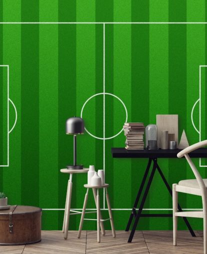 Animated Football Pitch Wallpaper