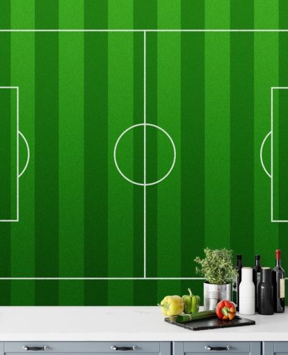 Animated Football Pitch Wallpaper
