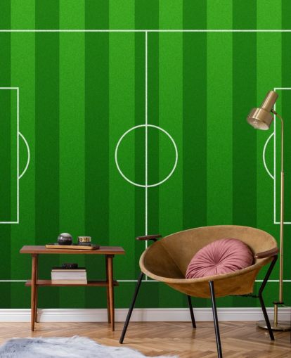 Animated Football Pitch Wallpaper