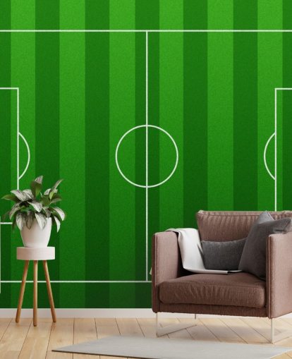 Animated Football Pitch Wallpaper