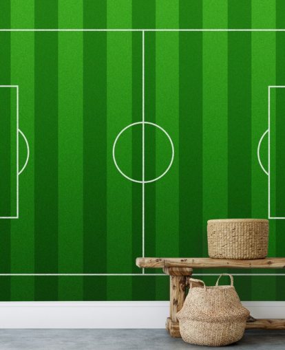 Animated Football Pitch Wallpaper