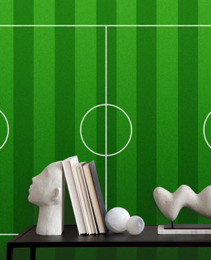 Animated Football Pitch Wallpaper