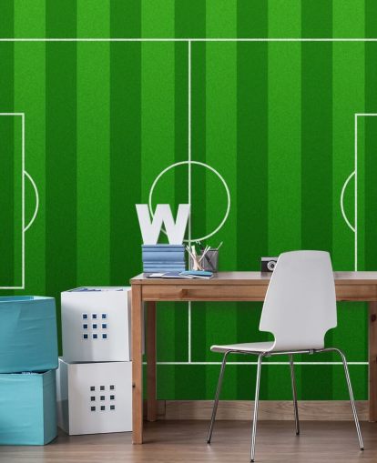 Animated Football Pitch Wallpaper