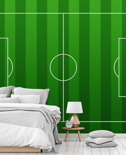Animated Football Pitch Wallpaper
