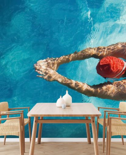 Aerial View of Swimmer Wallpaper