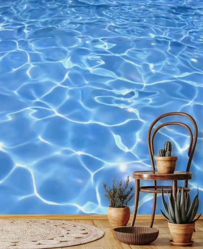 Sunny Swimming Pool Wallpaper