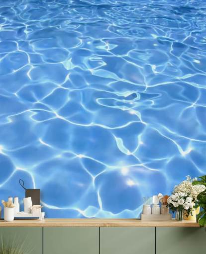 Sunny Swimming Pool Wallpaper