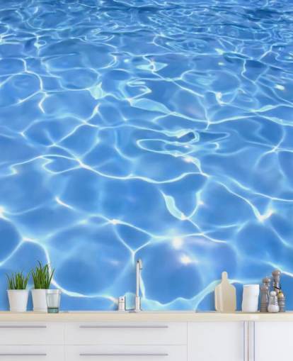 Papel de parede de piscina ensolarada