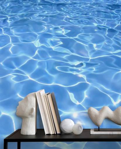 Papel de parede de piscina ensolarada