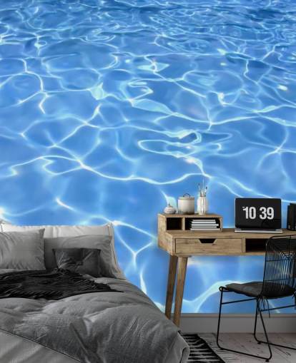 Papel de parede de piscina ensolarada